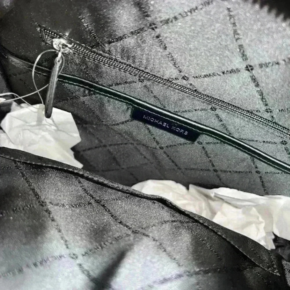 Michael Kors Backpack Jaycee Large Pocket bag MK Signature Black - Picture 8 of 11